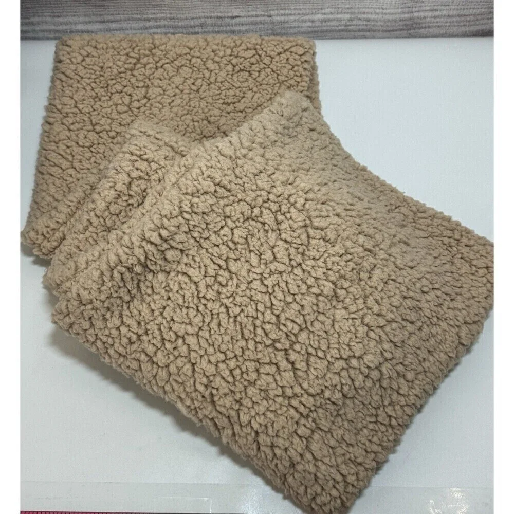 Free People Cloud Nine Scarf Double Loop Infinity Sherpa Cozy Camel One Size